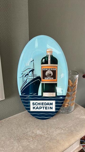 Glacoide Reclamebord oud Schiedam Kaptein  beschikbaar voor biedingen