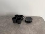 Zwarte Espresso Kopjes Ikea - Zo Goed Als Nieuw, Huis en Inrichting, Keramiek, Ophalen of Verzenden, Zo goed als nieuw, Effen