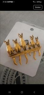 Katten broche, Ophalen of Verzenden, Nieuw, Overige materialen