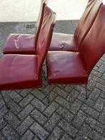 Stoelen, Ophalen, Leer, Zo goed als nieuw, Rood