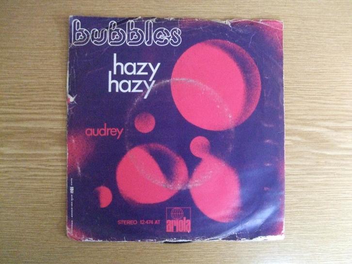 BUBBLES    HAZY HAZY / AUDREY, Cd's en Dvd's, Vinyl Singles, Zo goed als nieuw, Single, Pop, 7 inch, Ophalen of Verzenden