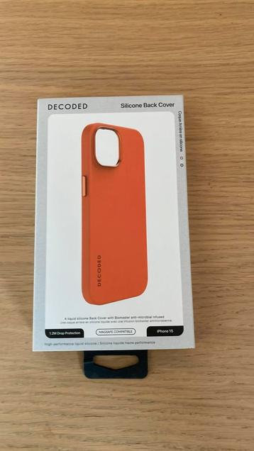 Nieuw: Silicone Back Cover Iphone 15 oranje beschikbaar voor biedingen