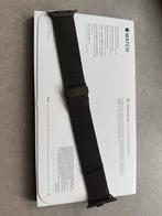 Apple Watch Milanees Bandje Zwart Titanium - Zo Goed Als Nie, Bandje, Ophalen of Verzenden, Zo goed als nieuw, Apple
