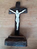 Oud houten kruis met Jezus, Antiek en Kunst, Ophalen of Verzenden