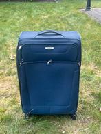 Samsonite Koffer Blauw, Sieraden, Tassen en Uiterlijk, Koffers, Gebruikt, 45 tot 55 cm, Slot, Zacht kunststof