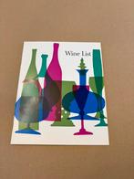 Holland Amerika Line Wijnkaart uit 1965, Ophalen of Verzenden, Zo goed als nieuw