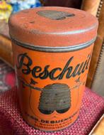 Oude Beschuitbus - Surhuisterveen (Friesland), Verzamelen, Blikken, Ophalen of Verzenden, Gebruikt, Beschuit