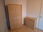 Houten kasten set; commode en kledingkast, Huis en Inrichting, 100 tot 150 cm, Eikenhout, Ophalen of Verzenden, Zo goed als nieuw