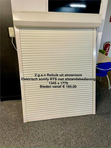 Z.g.a.n. aluminium Rolluik uit showroom met somfy rts motor  beschikbaar voor biedingen