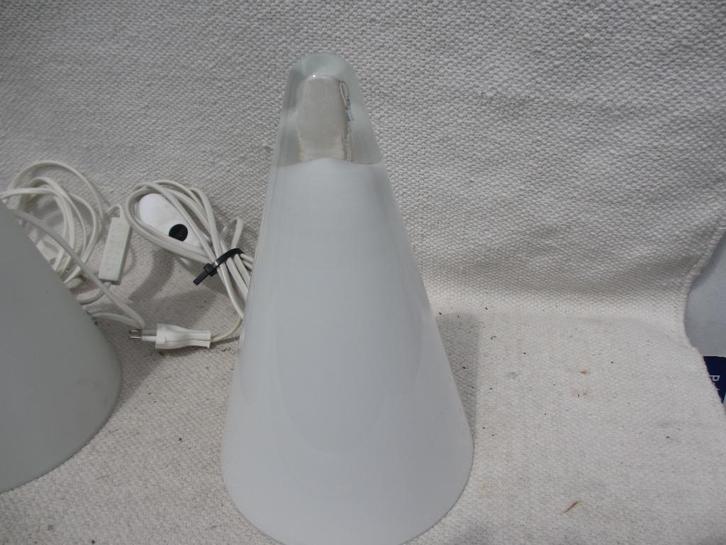Een Teepee cone lamp Ilu di Vetro klein model, Huis en Inrichting, Lampen | Tafellampen, Gebruikt, Minder dan 50 cm, Glas, Ophalen of Verzenden