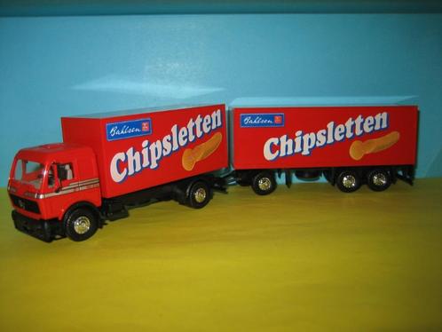 Bahlsen-Chipsletten  MERCEDES combi  Herpa, Hobby en Vrije tijd, Modelauto's | 1:87, Zo goed als nieuw, Bus of Vrachtwagen, Herpa
