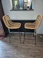 barkrukken, Huis en Inrichting, Barkrukken, Ophalen, Metaal, Met voetsteun, 60 tot 90 cm