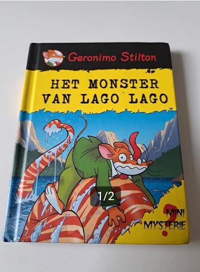 Geronomo Stilton - Het monster van Lago Lago, Boeken, Kinderboeken | Jeugd | onder 10 jaar, Zo goed als nieuw, Fictie algemeen