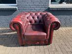 Zo goed als nieuw Chesterfield fauteuil oxblood rood, Ophalen of Verzenden