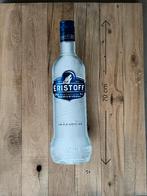 Reclamebord Eristoff Vodka blue fles groot, 70cm, aluminium, Ophalen of Verzenden, Nieuw, Reclamebord