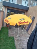 hele oude gele stoffen grolsch parasol, Ophalen, Gebruikt, Reclamebord, Plaat of Schild, Grolsch