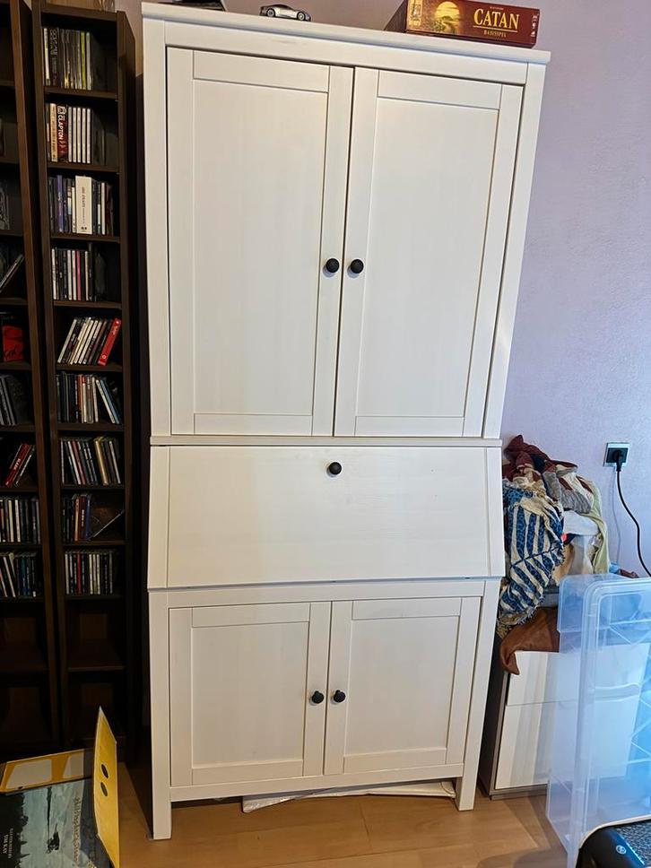 HEMNES Ikea Opbergkast - Wit Gebeitst - Topstaat!, Huis en Inrichting, Kasten | Dressoirs, Zo goed als nieuw, 50 tot 100 cm, 25 tot 50 cm