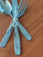 Vintage kinder bestek hertjes afbeelding, Antiek en Kunst, Ophalen of Verzenden
