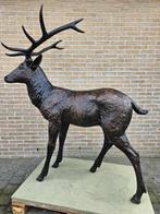 BRONZEN GROOT HERT OPRUIMPRIJS NU, OOK ANDERE HERTEN ENZ..., Ophalen of Verzenden, Nieuw, Overige materialen, Dierenbeeld