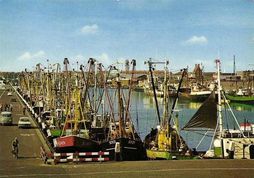 Scheveningen, Vissershaven - VW-bus - 1986 gelopen, Verzamelen, Ansichtkaarten | Nederland, Gelopen, Utrecht, 1960 tot 1980, Ophalen of Verzenden