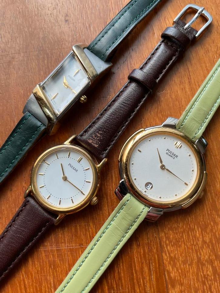 horloges pulsar, Sieraden, Tassen en Uiterlijk, Horloges | Dames, Zo goed als nieuw, Overige merken, Staal, Ophalen of Verzenden