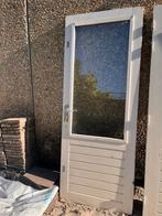Hardhouten buitendeur 83 x 211.5, Ophalen, Gebruikt, 80 tot 100 cm, 200 tot 215 cm