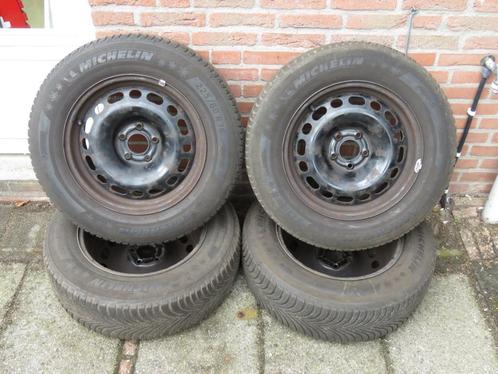 Michelin 225/60 R16 winterbanden op stalen velgen 5x108, Auto-onderdelen, Overige Auto-onderdelen, Gebruikt, Ophalen