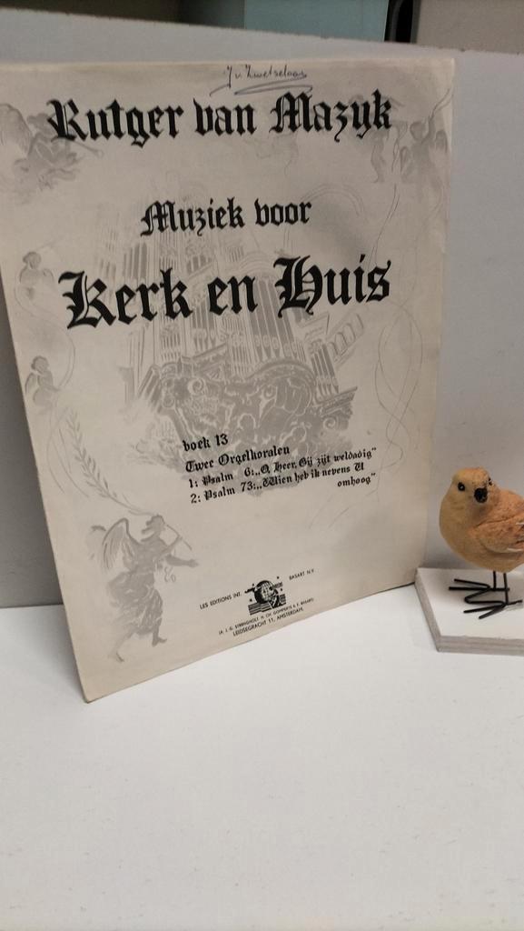 Mazijk, Rutger van; Muziek voor Kerk en Huis, Muziek en Instrumenten, Bladmuziek, Gebruikt, Artiest of Componist, Religie en Gospel