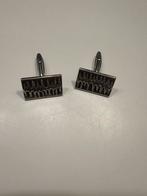 Zilveren Vintage Manchetknopen met Patroon, Antiek en Kunst, Antiek | Goud en Zilver, Ophalen of Verzenden, Zilver