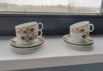 70s servies set bloemen, Ophalen of Verzenden, Zo goed als nieuw, Overige stijlen, Kop(pen) en/of Schotel(s)