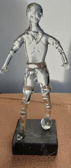 Glazen voetballer, Antiek en Kunst, Kunst | Designobjecten, Ophalen
