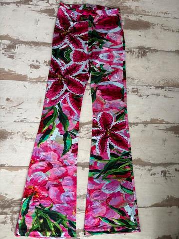 Fleurige Tessa Koops stretch broek XS beschikbaar voor biedingen