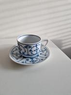 1 koffie kopje met schotel jägers blau saks, Antiek en Kunst, Ophalen of Verzenden