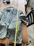 Tailored Linen Havana Style Green/Gray SuitSupply Suit/ M/48, Kleding | Heren, Zo goed als nieuw, Groen, Suitsupply, Verzenden