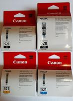 Canon Pixma  Cartridges 520 / 521  z.g.a.n.(in verpakking), Computers en Software, Printerbenodigdheden, Ophalen of Verzenden