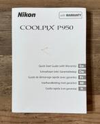 Gebruiksaanwijzing Nikon Coolpix P950, Ophalen of Verzenden, Zo goed als nieuw