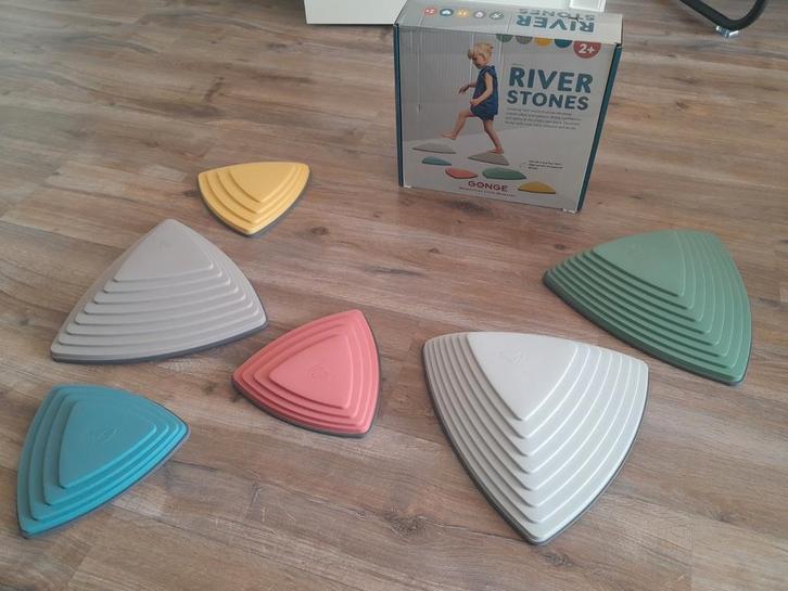 Gonge Riverstones Balansstenen - Set van 6, Kinderen en Baby's, Speelgoed | Educatief en Creatief, Zo goed als nieuw, Bouwen, Ontdekken
