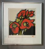 Fon Klement Gesigneerde zeefdruk Bloemen - 1998, Antiek en Kunst, Ophalen
