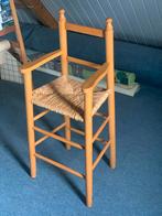 Houten Peuterstoel met Gevlochten Zitting, Ophalen, Gebruikt, Bruin, Eén