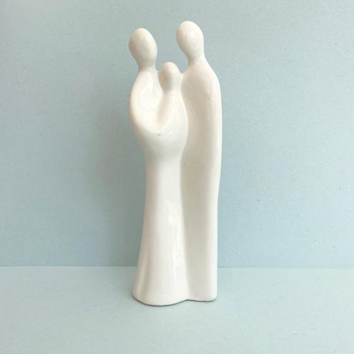 vintage porseleinen BEELD ouders met kind Deens eighties, Verzamelen, Beelden en Beeldjes, Gebruikt, Mens, Ophalen of Verzenden