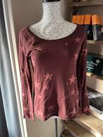 Leuk shirt met sterren - Miss America - Maat S, Kleding | Dames, Bruin, Ophalen of Verzenden, Lange mouw, Maat 36 (S)