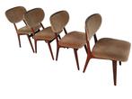 Eetkamerstoelen - Vintage - Teak - Jaren 60, Huis en Inrichting, Stoelen, Ophalen, Hout, Gebruikt, Bruin