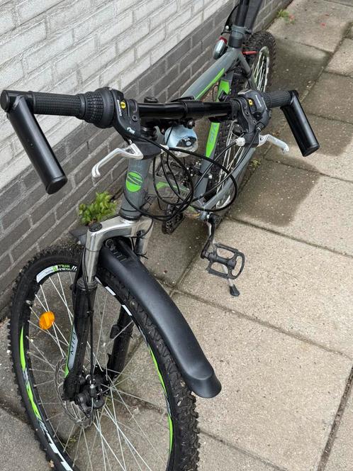 Mountainbike 26” Stokvis Cougar grijs/groen, Fietsen en Brommers, Fietsen | Mountainbikes en ATB, Zo goed als nieuw, Heren, Overige merken