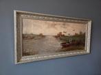 Cornelis Waterman – Waterlandschap opvliegende ganzen, Ophalen of Verzenden