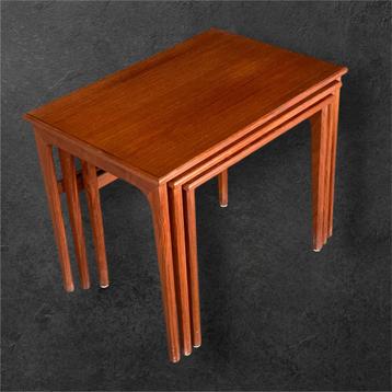 Midcentury miniset teak Denemarken 1950-60  beschikbaar voor biedingen