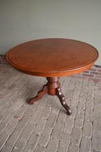 Prachtige antieke ronde eettafel met 4 stoelen., Verzenden