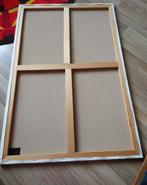 groot schildersdoek linnen jute met klein gaatje in hoek, Ophalen, Gebruikt, Doek