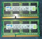 2x 4GB Samsung DDR3 PC3-12800S, Computers en Software, RAM geheugen, Ophalen of Verzenden, Zo goed als nieuw, DDR3, Desktop
