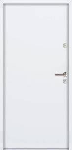 Aluminium staal voordeur 110x207 Wit Rechts