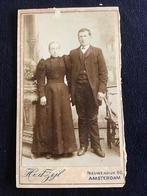 CDV, Man/Vrouw, H. v.d. Zijl, Amsterdam, Carte de Visite, Ophalen of Verzenden, Voor 1940, Gebruikt, Foto
